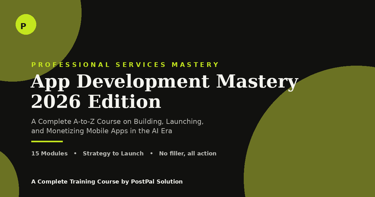 App Development Mastery 2026 Edition
