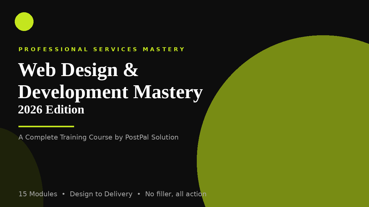 Web Design & Development Mastery 2026 Edition