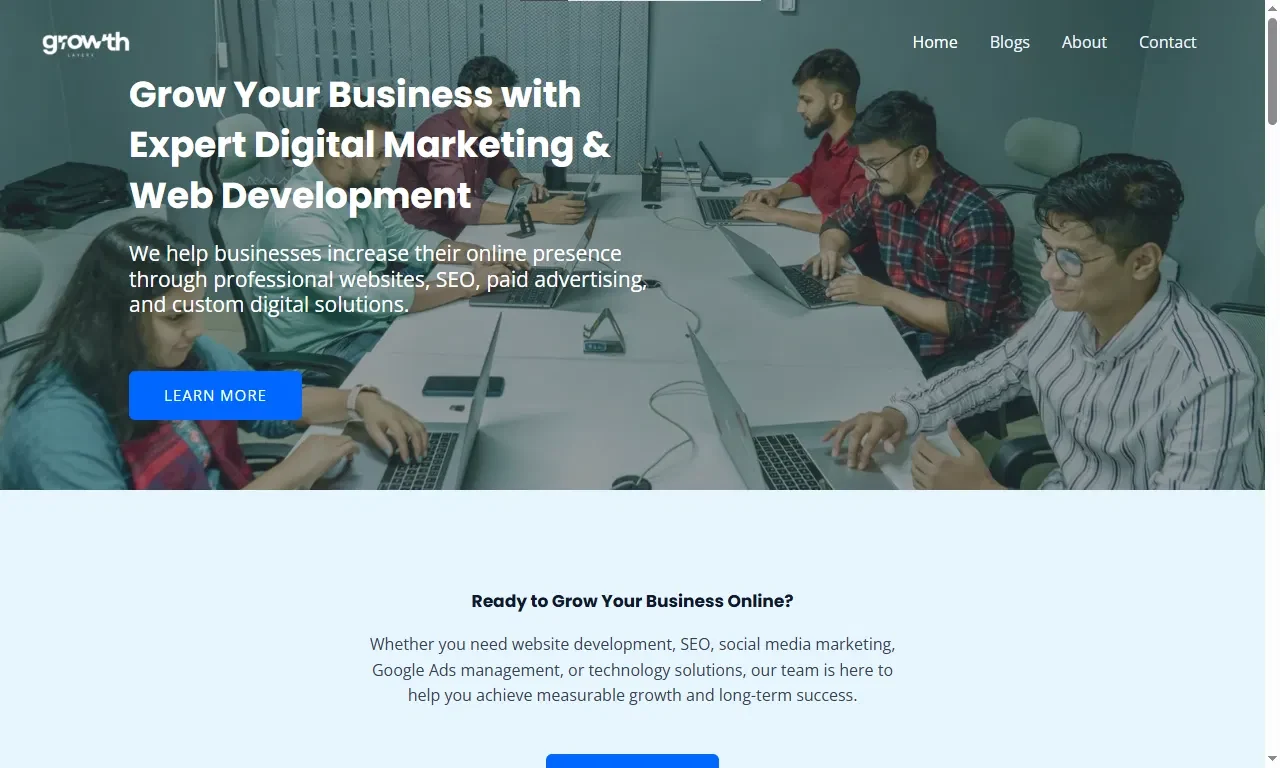GrowthLayerX Digital Marketing Website